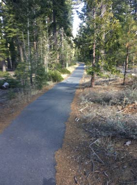 Bike trail Lake Tahoe, CA