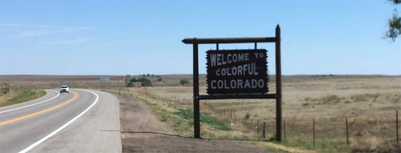 Colorado welcome sign