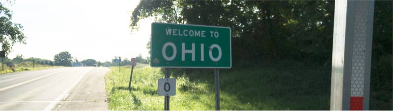 Ohio welcome sign