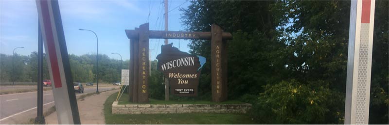 Wisconsin Welcome Sign